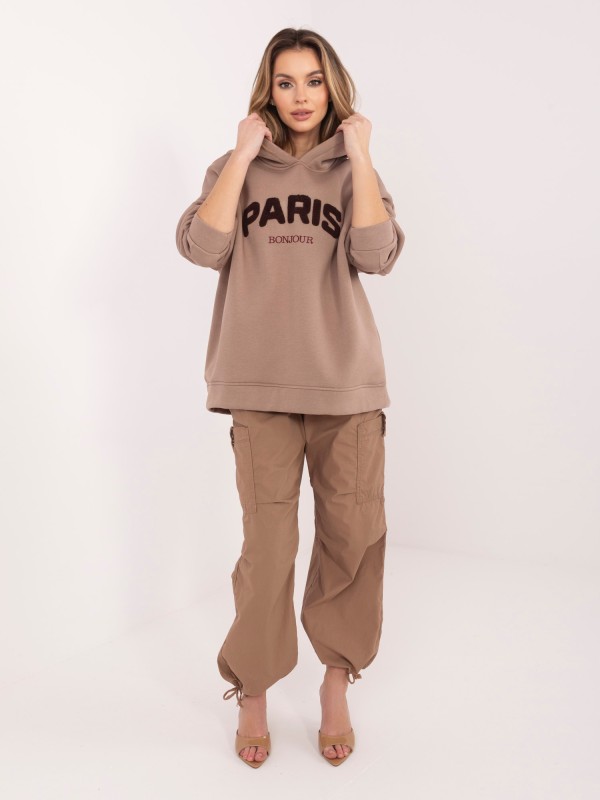 Džemperis-RV-BL-A1041.48-tamsiai smėlio spalvos