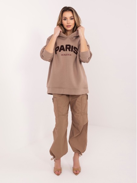 Džemperis-RV-BL-A1041.48-tamsiai smėlio spalvos