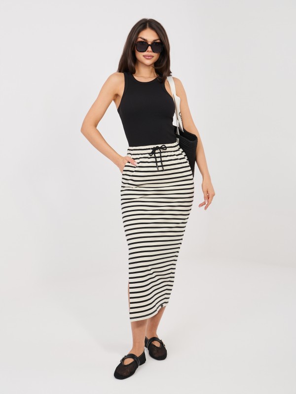 Sijonas-D12127M50254A-šviesiai smėlio spalvos