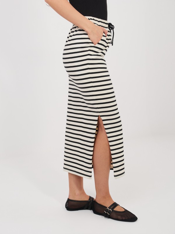 Sijonas-D12127M50254A-šviesiai smėlio spalvos