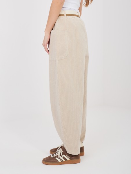 Kelnės-IT-SP-FL9665.14-šviesiai smėlio spalvos
