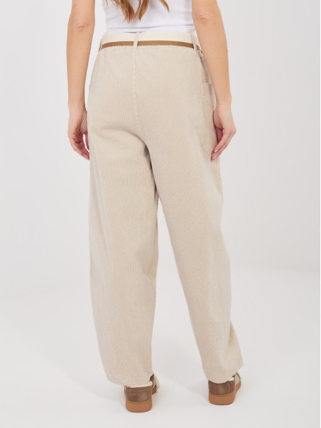 Kelnės-IT-SP-FL9665.14-šviesiai smėlio spalvos