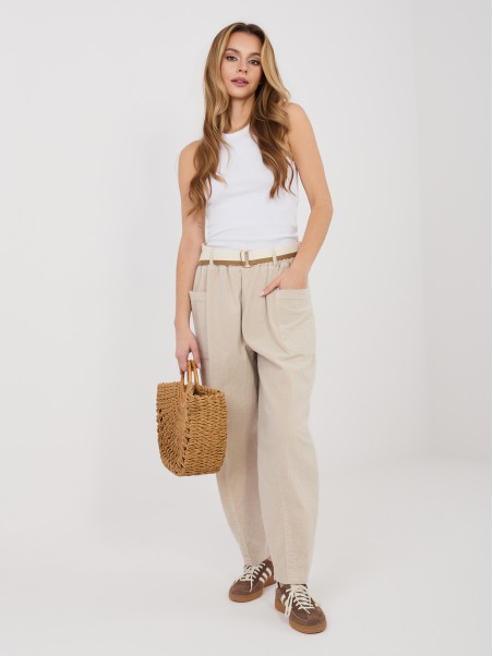 Kelnės-IT-SP-FL9665.14-šviesiai smėlio spalvos