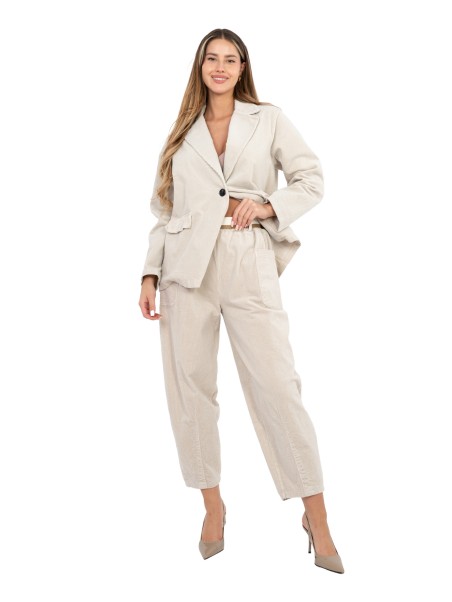 Kelnės-IT-SP-FL9665.14-šviesiai smėlio spalvos