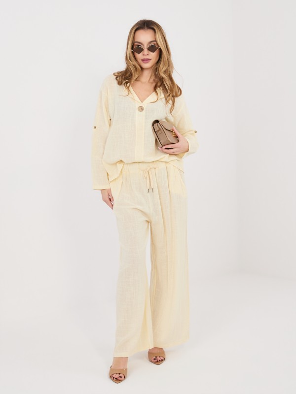 Kelnės-IT-SP-2873.02-šviesiai geltonos 2