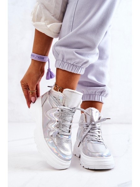 Sporty Boots Insulated Silver Joenne