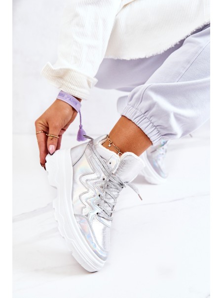 Sporty Boots Insulated Silver Joenne