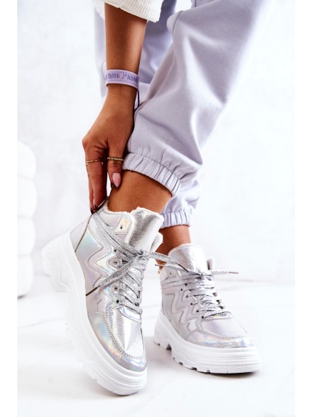 Sporty Boots Insulated Silver Joenne
