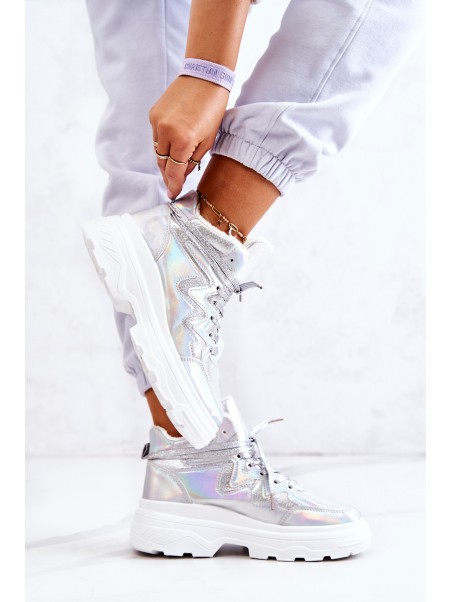 Sporty Boots Insulated Silver Joenne