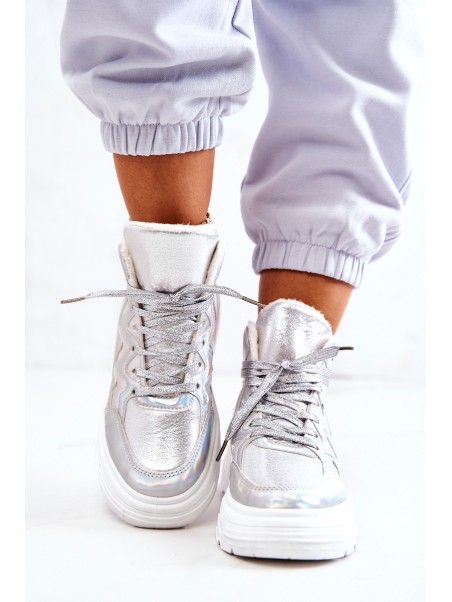 Sporty Boots Insulated Silver Joenne