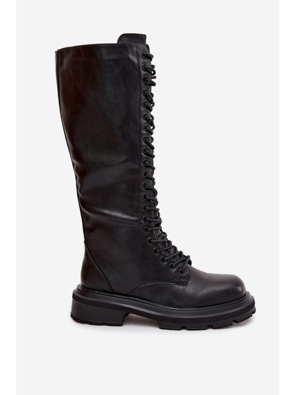 Women's Glany Winter Boots Eco Leather Black Selvina