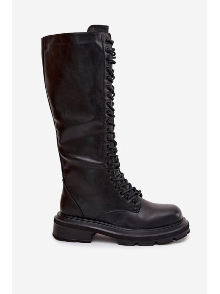 Women's Glany Winter Boots Eco Leather Black Selvina