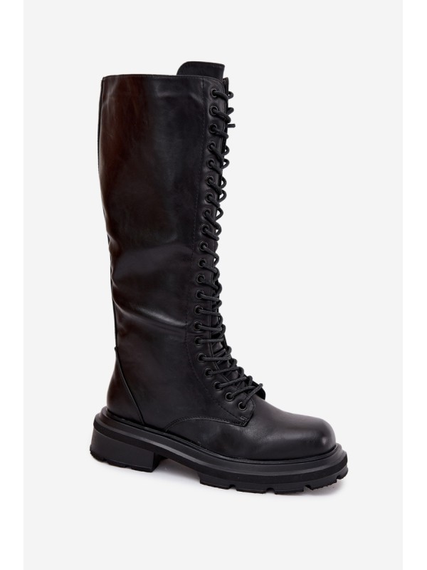 Women's Glany Winter Boots Eco Leather Black Selvina