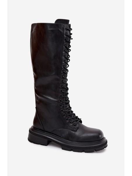 Women's Glany Winter Boots Eco Leather Black Selvina