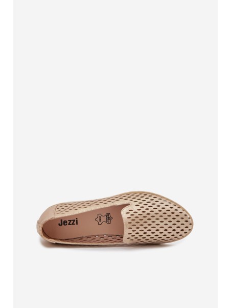 Women's Openwork Flats Gold Flariette