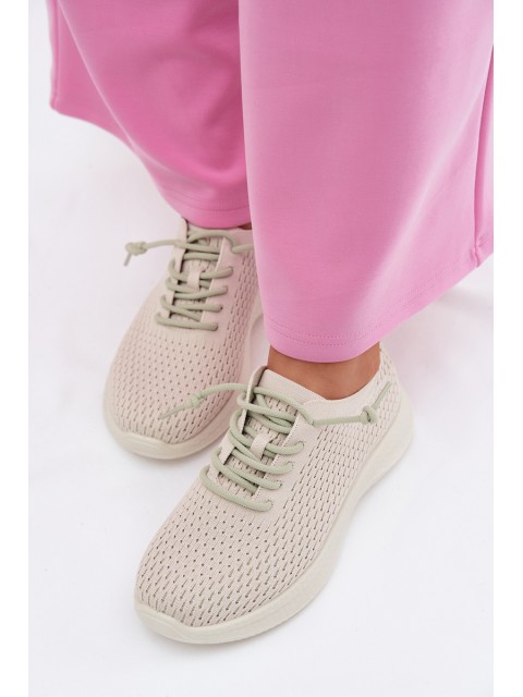 Material Women's Sports Shoes Beige Carmivelle 2