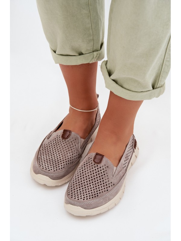 Openwork Suede Shoes Ravinette