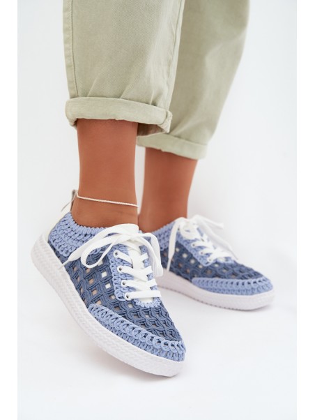 Leather Women's Loafers D&A GR61-5951 Blue