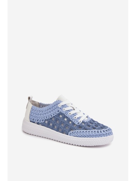 Leather Women's Loafers D&A GR61-5951 Blue