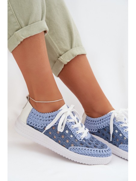 Leather Women's Loafers D&A GR61-5951 Blue