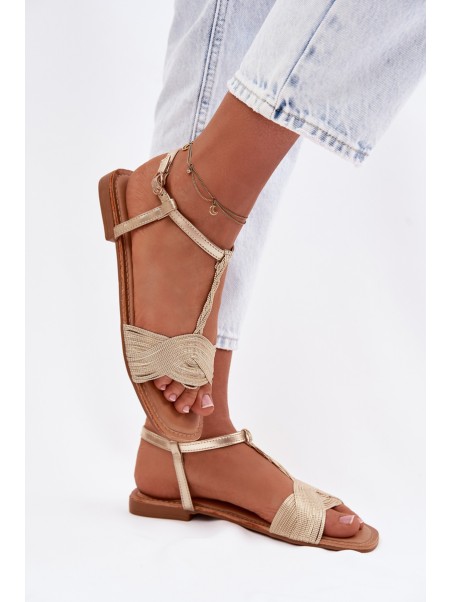 Women's Flat Yellow Sandals Nexora