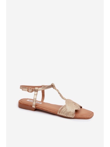 Women's Flat Yellow Sandals Nexora