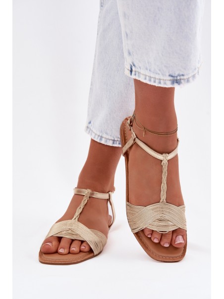 Women's Flat Yellow Sandals Nexora