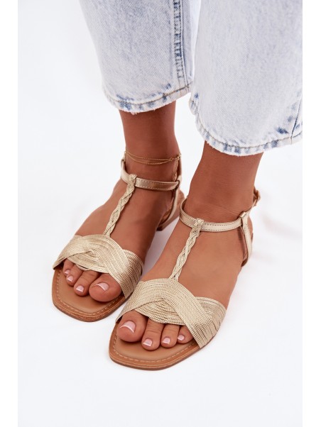 Women's Flat Yellow Sandals Nexora