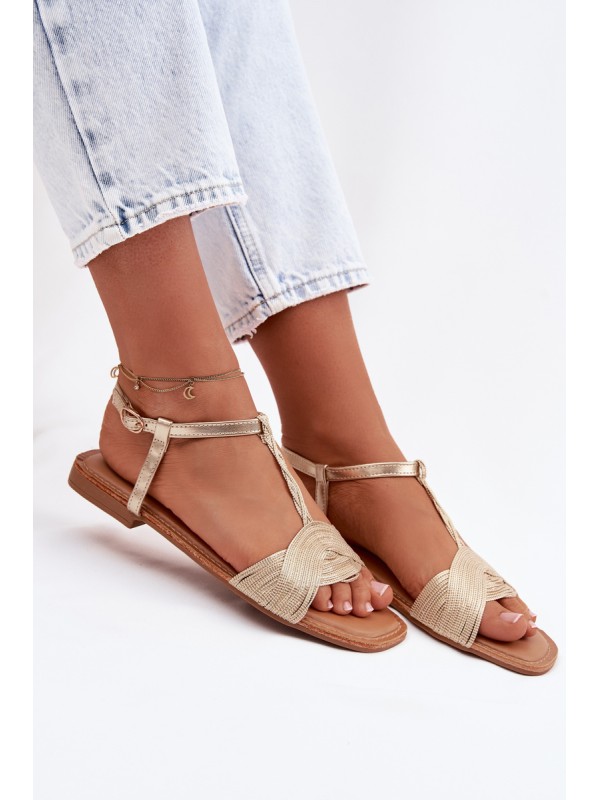 Women's Flat Yellow Sandals Nexora