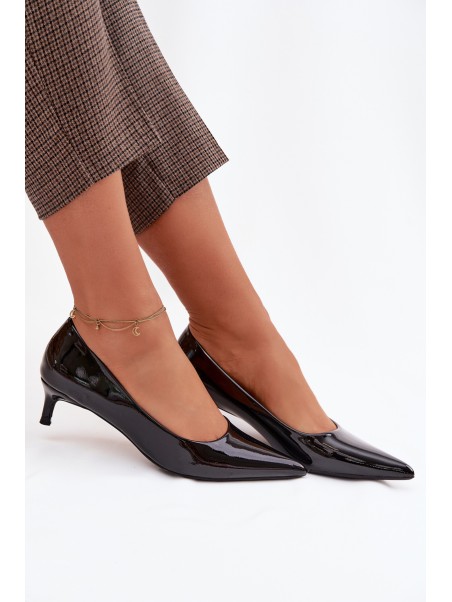 Patent Leather Low Heel Black Girela