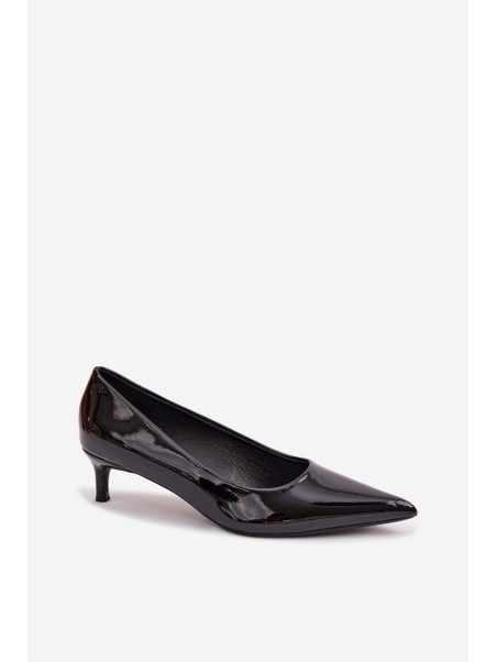 Patent Leather Low Heel Black Girela