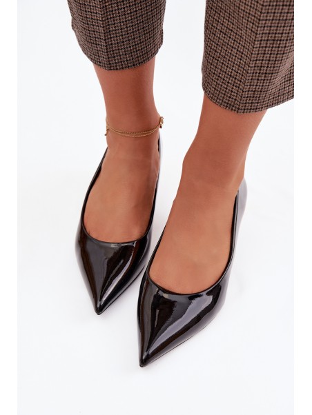 Patent Leather Low Heel Black Girela