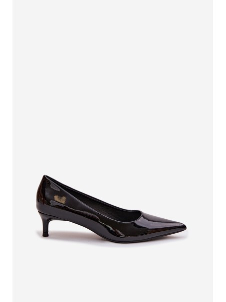 Patent Leather Low Heel Black Girela