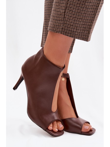 Women's High Heel Chocolate Sandals Helira