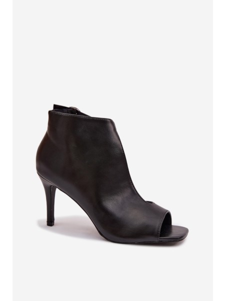 Women's High Heel Black Sandals Helira