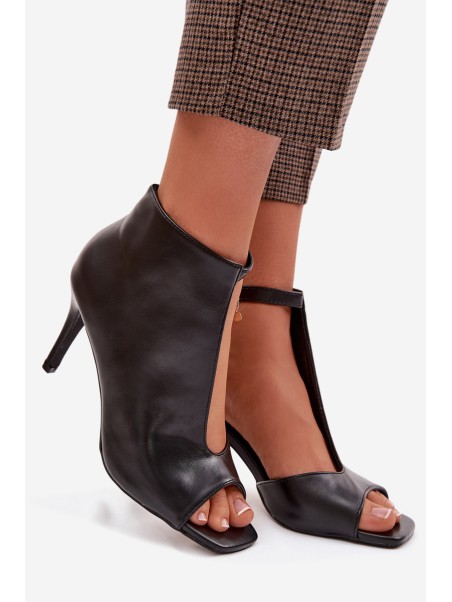 Women's High Heel Black Sandals Helira