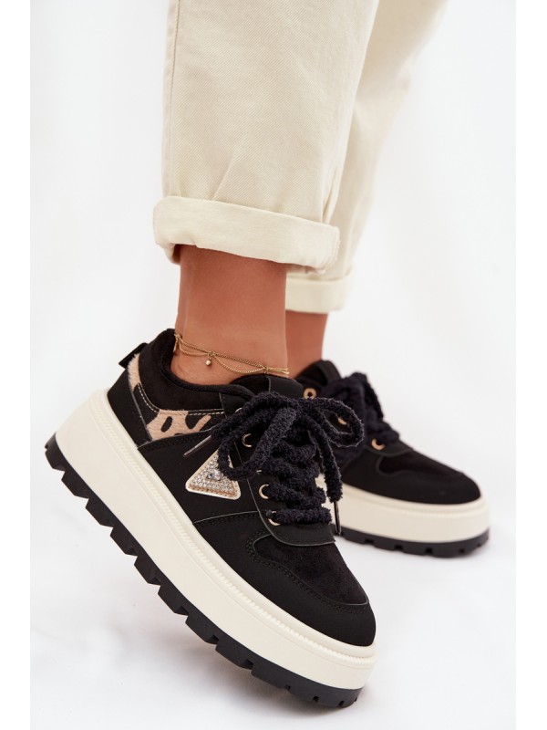 Women's Platform Sneakers Black Florinda