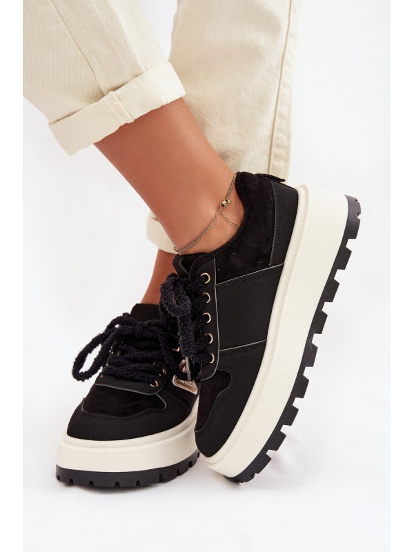 Women's Platform Sneakers Black Florinda 2