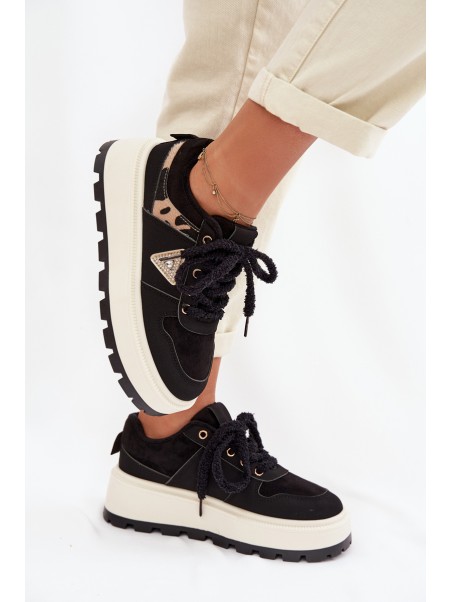 Women's Platform Sneakers Black Florinda