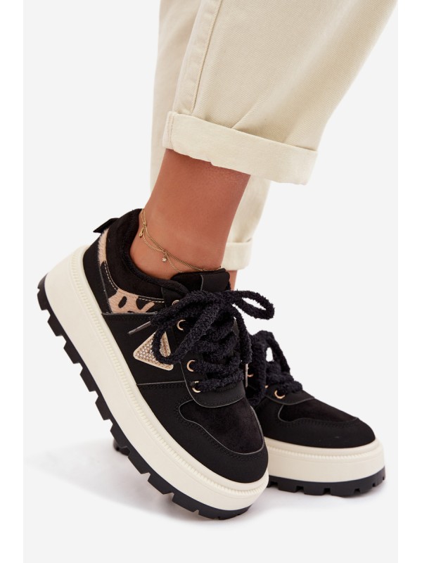 Women's Platform Sneakers Black Florinda