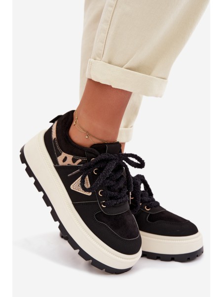 Women's Platform Sneakers Black Florinda