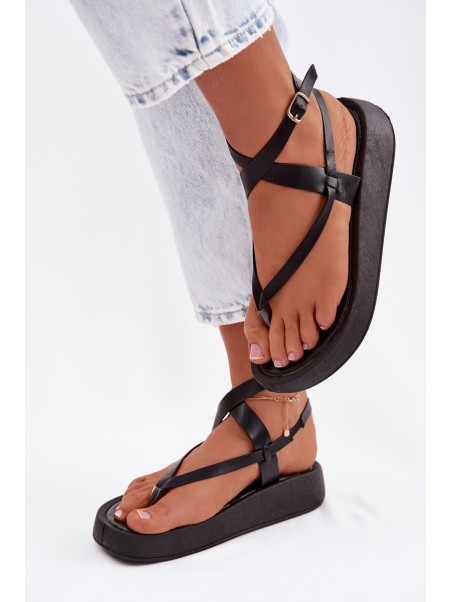 Women's Platform Flip Flops Black Gelira