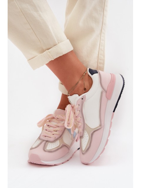 Women's Eco Leather Sneakers Pink Kelira 2