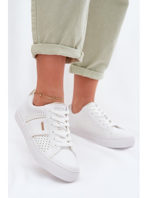 Women's Perforated Sneakers Big Star TT274291 White