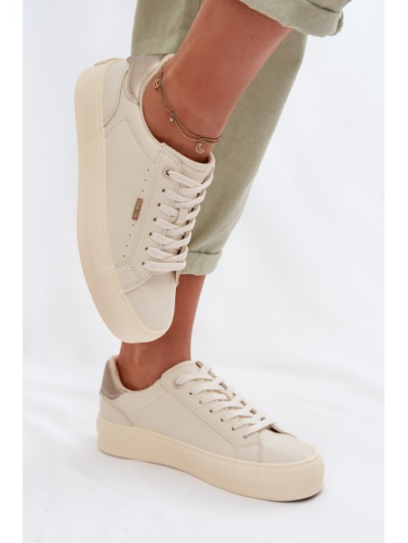 Big Star TT274806 Beige Platform Sneakers