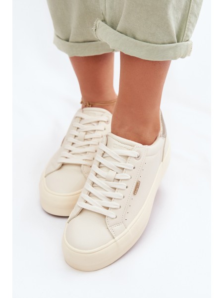 Big Star TT274806 Beige Platform Sneakers