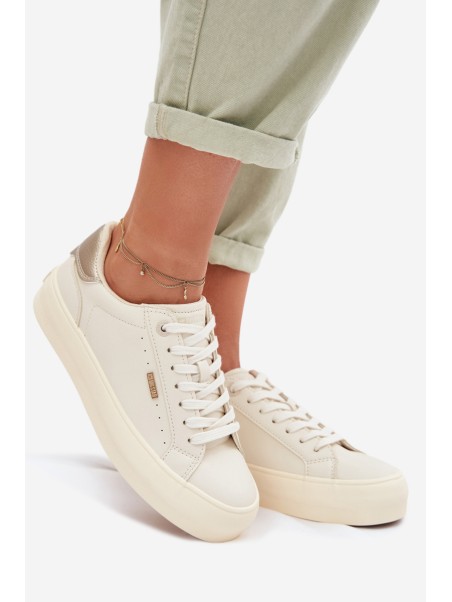 Big Star TT274806 Beige Platform Sneakers