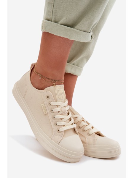 Moteriški sportbačiai Big Star TT274818 smėlio spalvos