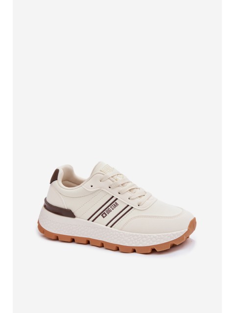 Women's Platform Sneakers Big Star TT274881 Hi-Poly System Beige 2