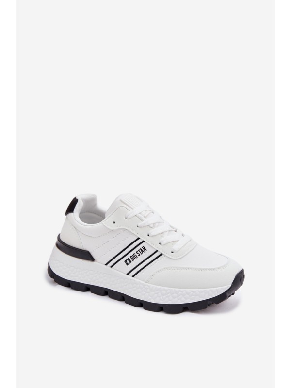 Women's Platform Sneakers Big Star TT274882 Hi-Poly System White